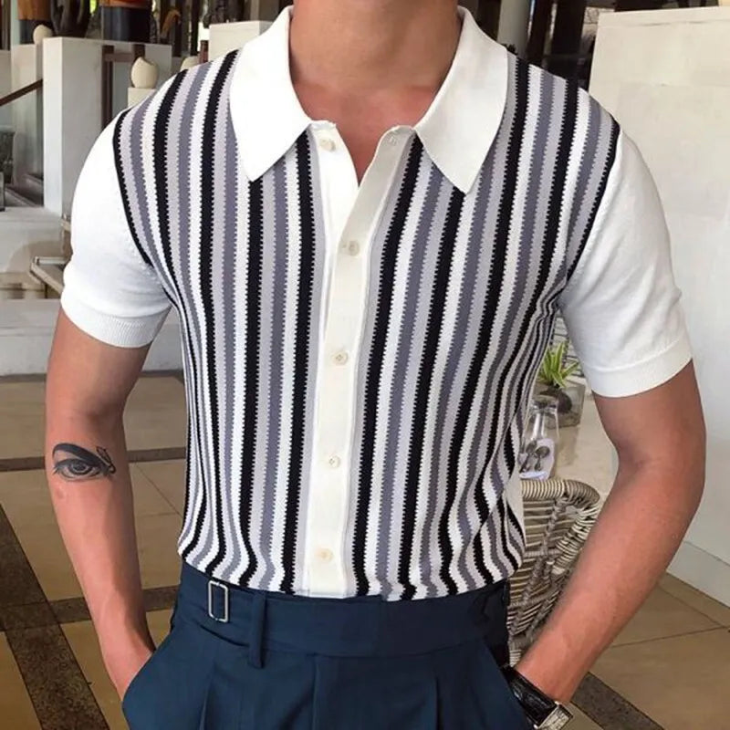 Stripe Polo Shirt