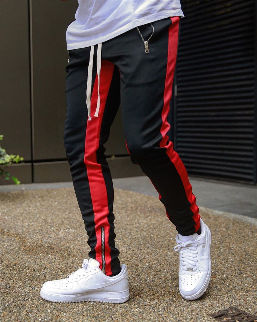 Stripe Joggers - B.A.G.S (Black Apparel and Goods Store) 