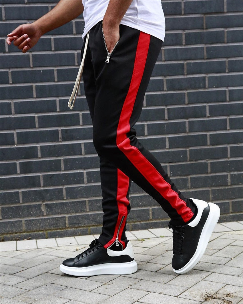 Stripe Joggers - B.A.G.S (Black Apparel and Goods Store) 