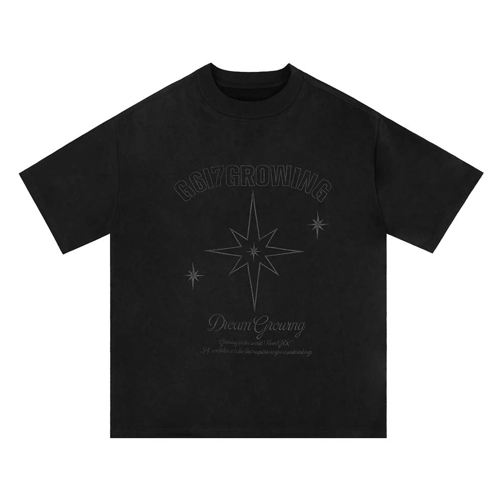 Suede Embroidered T Shirt - B.A.G.S (Black Apparel and Goods Store) 