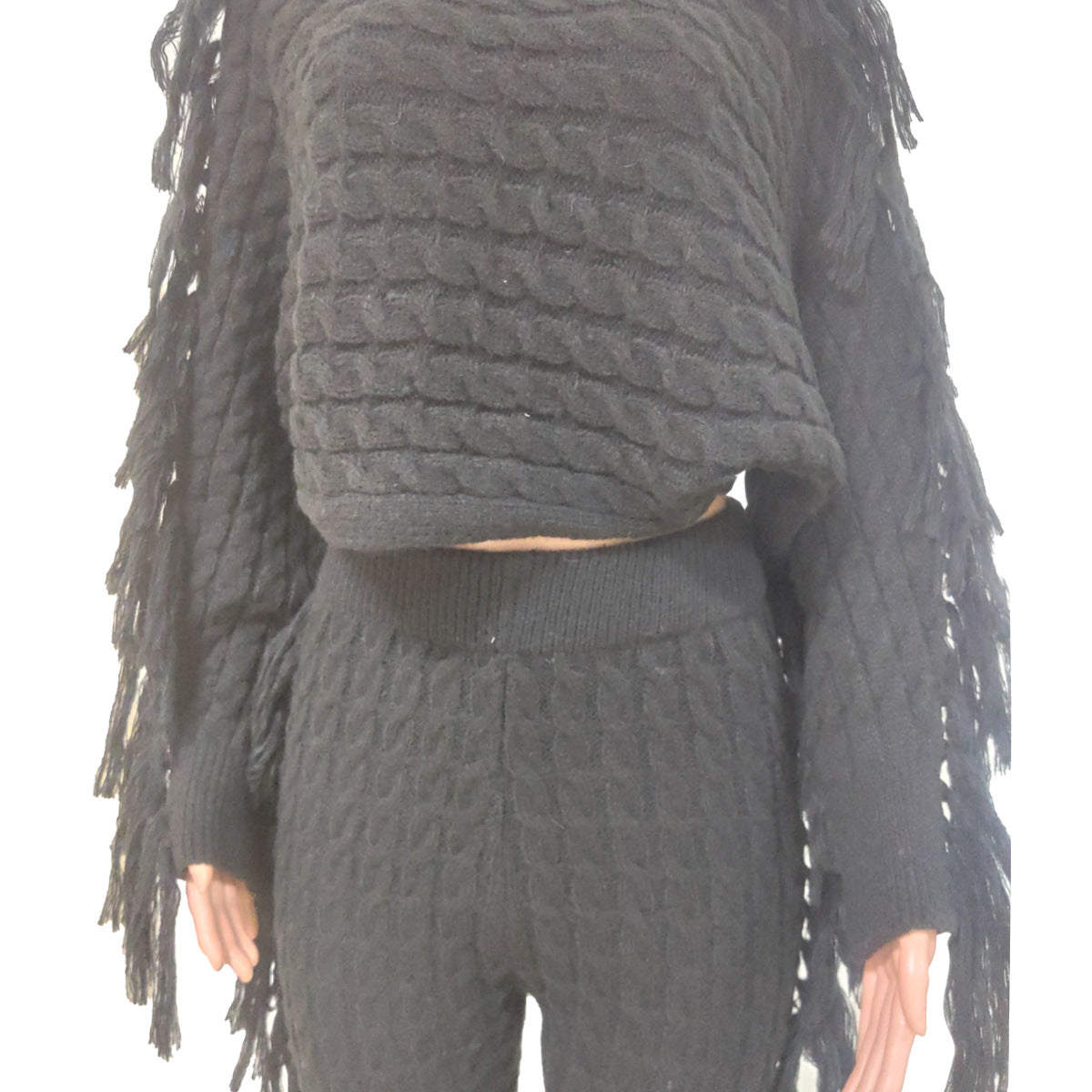 Tassel Sweater Two Piece Set - B.A.G.S (Black Apparel and Goods Store) 